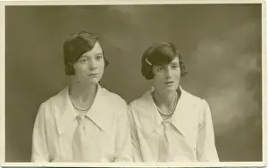 Jan21: Portrait of two women in identical blouses