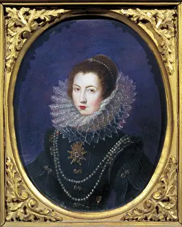 Ritratto: Portrait of a young aristocratic lady. 19th c