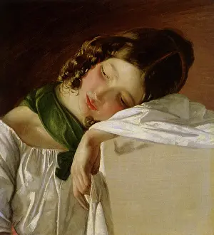 Thoughtful: Portrait of a Young Girl
