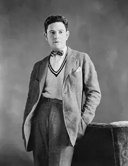 Bowties: Portrait of serious young man