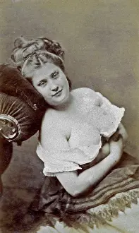 Generously: Portrait of young scantily dressed