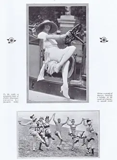 Monkman: Two portraits - one of the actress Phyllis Monkman and dance