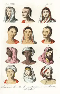 Mughals: Portraits of different Indian castes