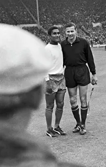 Yashin: Portuguese forward Eusebio and Soviet goalie Lev