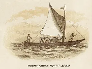 Steered: Portuguese Toldo-Boat