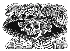 Skeletons: Posada, Calavera of the Female Dandy, Mexico
