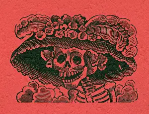 Skeletons: Posada, Calavera of the Female Dandy, Mexico
