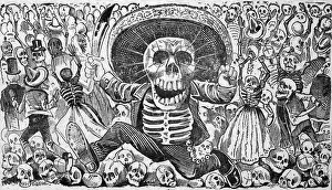 Numero: Posada, Detail Calaveras del monton