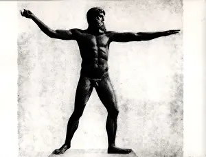 Hurling: Poseidon, Greek god of the sea, full length