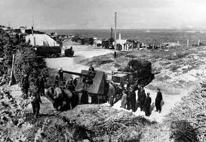 Weber: Positioning of an anti-aircraft cannon at the