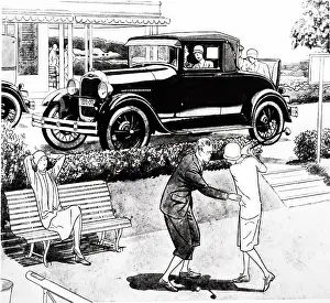 Rather: Possible advert depicting a luxury automobile
