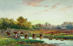 Postbridge: Post Bridge, East Dart River, Dartmoor, Devon