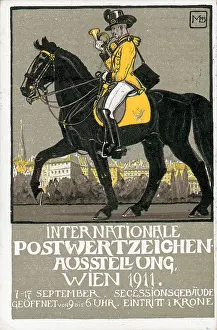 Weiner: Post card for postal stamps exhibition