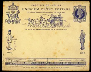 Rates: Post Office 50th Jubilee, uniform penny postage