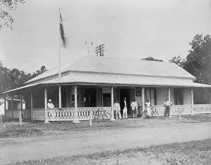 Samoa: Post office in Apia in Samoa, 1910
