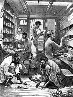 Formalities: Post Office on board SS Pekin 1875