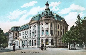 Graubunden: Post Office building, Chur, Graubunden, Switzerland
