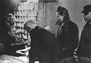 Cellar: Post office in a bunker on the Eastern Front, 1945