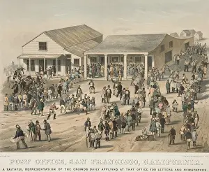 Endicott: POST OFFICE, SAN FRANCISCO, CALIFORNIA. Crowds