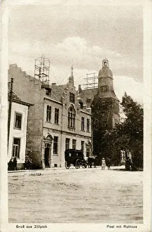 Westphalia: Post Office & Town Hall, Zulpich, North Rhine-Westphalia