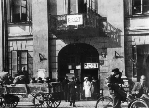 Ghetto: Post office in the Warsaw Ghetto