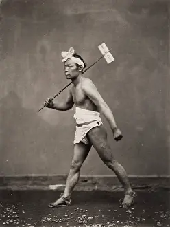 Loincloth: Post runner, delivering a letter, Japan