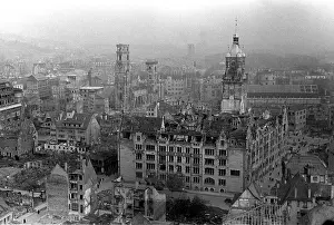 Stiftskirche: Post-war era - destroyed Stuttgart