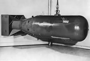 Fission: A post-war model of Little Boy, the atomic bomb