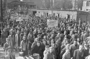 Aber: Post-war period - Protest against currency reform in 1949