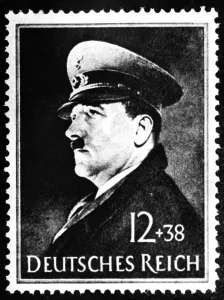 Additional: Postage stamp with the image of Adolf Hitler, 1943