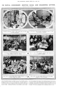 Examiner: The postal censorship: sorting mails and examining letters