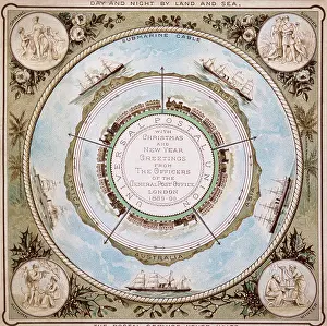 Postal union Christmas card