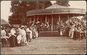 Carousel: Postcard of a carousel