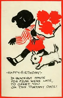 Haste: Postcard design artwork - Happy Birthday