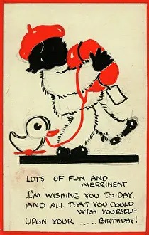 The Iris Chick Collection: Postcard design artwork - Lots of fun and merriment