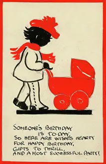 The Iris Chick Collection: Postcard design - Someone's Birthday is today