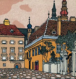 Werkstätte: Postcard of the Heiligenkreuzer Hof