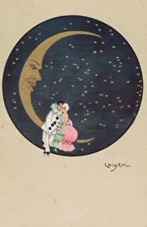 Chiostri: Postcard with illustration by Chiostri, 1920s