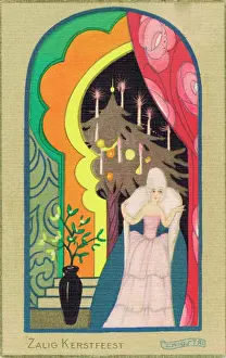 Chiostri: Postcard with illustration by Chiostri, 1920s