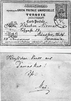 Wrote: Postcard from Karl May, 1900