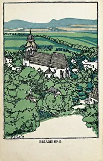 Bisamberg: Postcard, showing Bisamberg