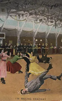 Tumbling: Postcards - 1911, Bamforth, humorous, postcard
