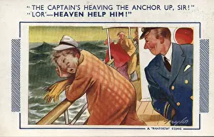 Seasick: Postcards - 1940's, humorous, Bamforth, postcard