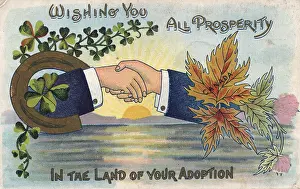 X100550: Postcards - Edwardian, greeting, postcard, emigration