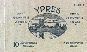 Commemorativeart: Ten postcards Ypres, Before, During and After the War