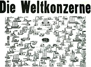 Expansion: Poster of 1925 showing the expansion the German