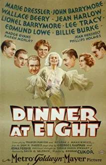 Ferber: Poster for the 1933 film, DINNER AT EIGHT
