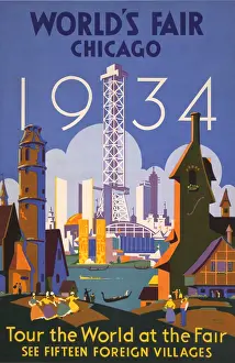 Skylines: Poster for the 1934 Chicago World's Fair ?
