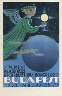 Eucharistic: Poster for 1938 Eucharistic Congress, Budapest