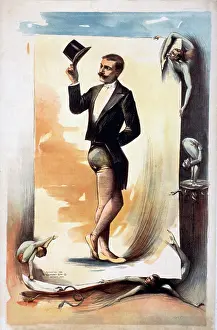 Contortionist: Poster advertising the act of a contortionist ?